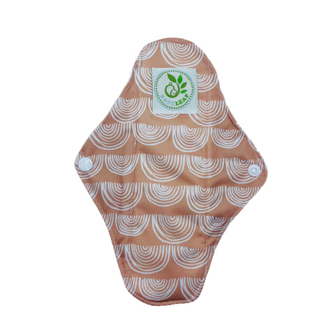 WHITE AND PEACH REUSABLE MAMA PADS