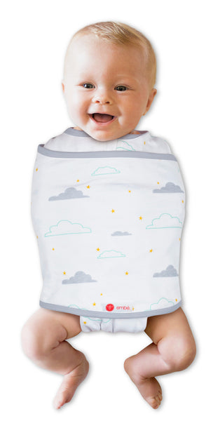 EMBE CLASSIC 2-Way Swaddle (Clouds) – Baby Leaf Specialist